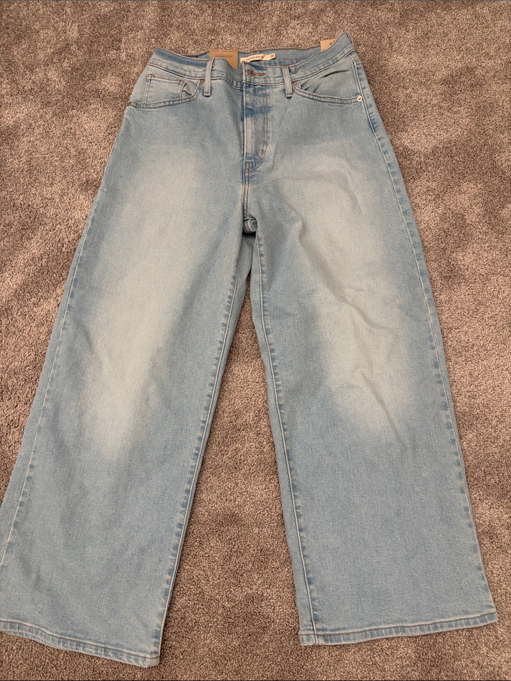 Levi's Light Blue Wide Leg Jeans